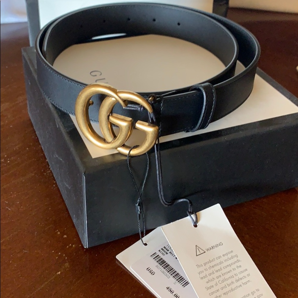 Double G Leather Belt